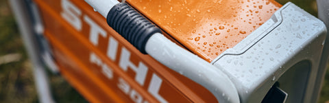 Kun je STIHL accu-gereedschap gebruiken in de regen?