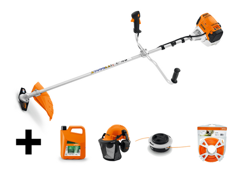 FS 89 Benzine Bosmaaier Met Maaikop & Maaimes - Set Compleet