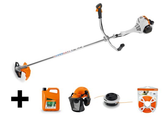 FS 55 Benzine Bosmaaier Met Maaikop & Maaimes - Set Compleet