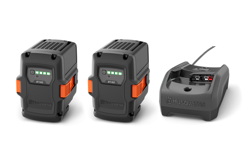 LC 137i Accu Grasmaaier - SET met 2x 40-B140 accu en 40-C80 lader