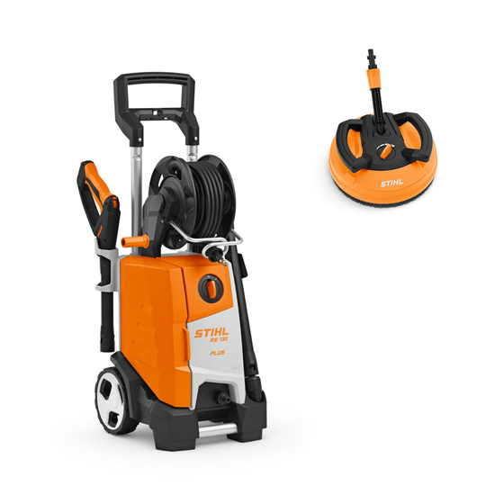RE 130 PLUS Hogedrukreiniger + RA110 Terrasreiniger