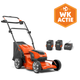 LC 137i Accu Grasmaaier - SET met 2x 40-B140 accu en 40-C80 lader
