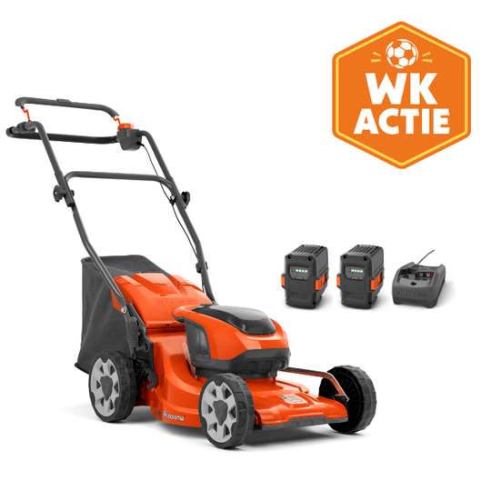 LC 137i Accu Grasmaaier - SET met 2x 40-B140 accu en 40-C80 lader