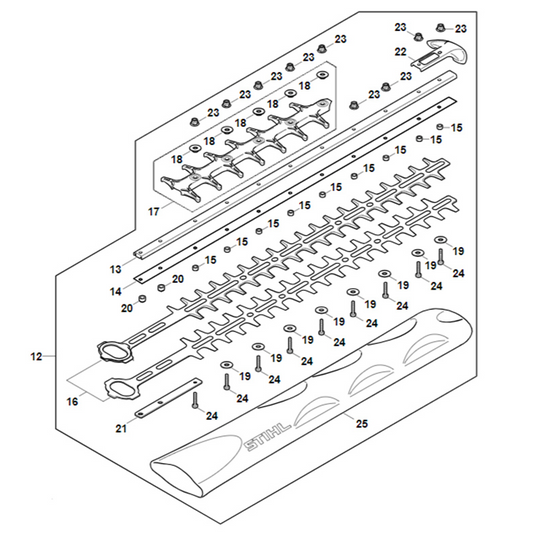 Messen Vervangingsset 600 mm / 24" tbv HSA 100