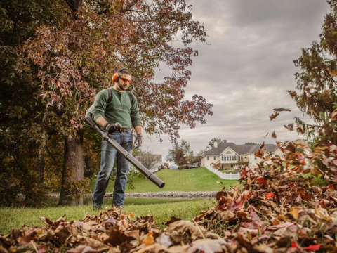 BR 350 Benzine Ruggedragen Bladblazer