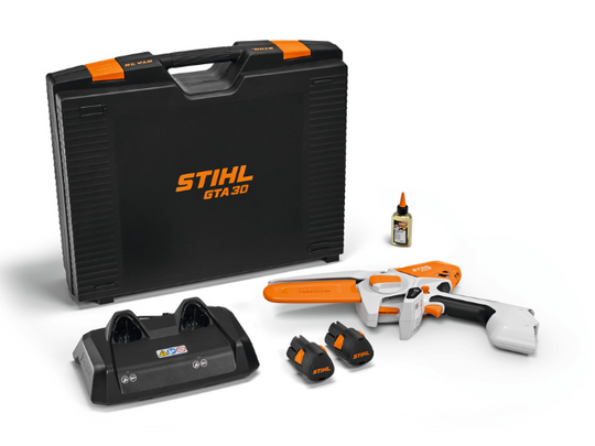 GTA 30 Accu Snoeizaag - SET met 2x AS 2 accu en Dubbele Snellader AL 5-2