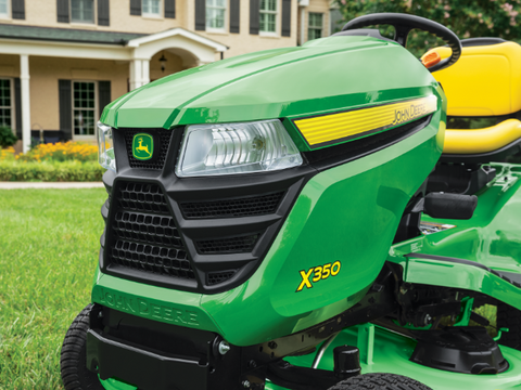 X350 Petrol Riding Mower with Mulching Deck | 42 Inch (107cm)