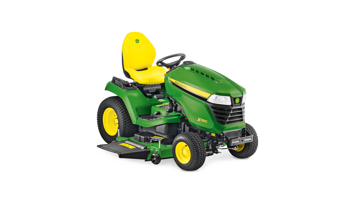 Front Rider Machine John Deere X590 Petrol Riding Mower with Side Discharge | 54 Inch ...