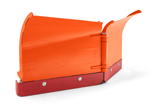 Folding plough for front mower 